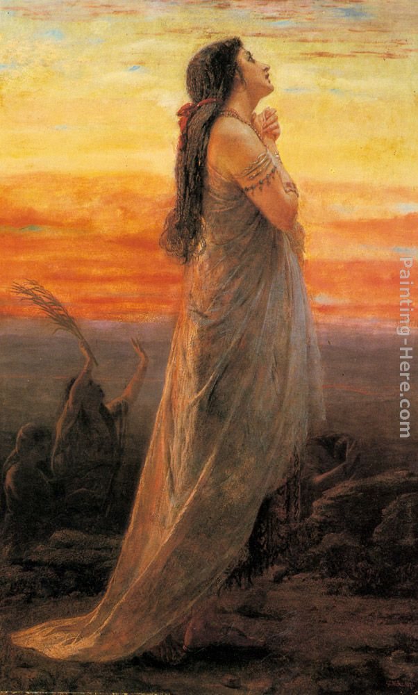 George Elgar Hicks The Lament of Jephthah's Daughter
